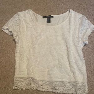 White lace top
